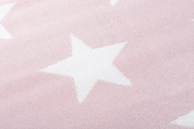 Detský koberec PINKY L896A Stars ružový