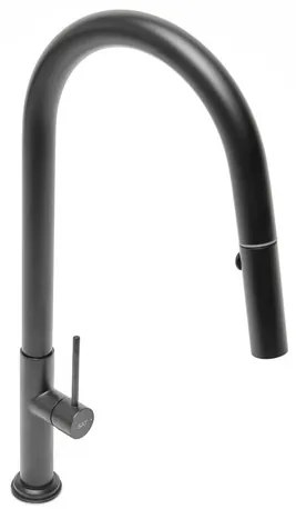 Drezová batéria SAT s vyťahovacou spŕškou, 2 prúdy čierna SATBSD288C, 1 ks