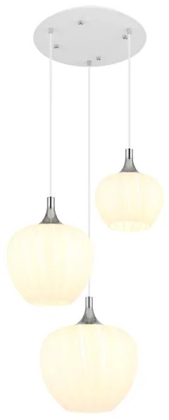 Globo 15548-3HW - Luster na lanku MAXY 3xE27/40W/230V biela