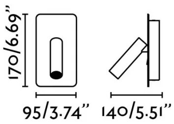 FARO 62128 - LED Nástenné bodové svietidlo SUAU LED/3W/230V
