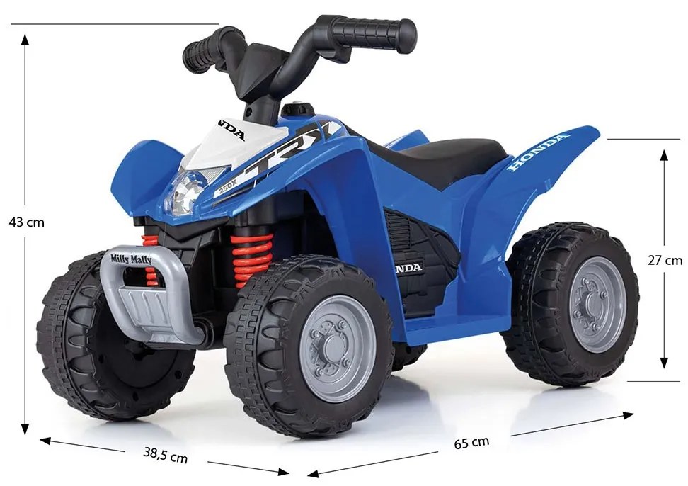 Elektrická štvorkolka Milly Mally Honda ATV modrá