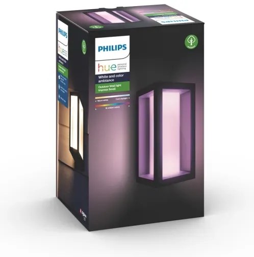 Philips 17429/30/P7 - LED RGB Vonkajšie svietidlo Hue IMPRESS 2xLED/8W/230V IP44