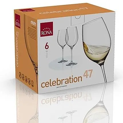 Rona Poháre na víno CELEBRATION 470 ml, 6 ks