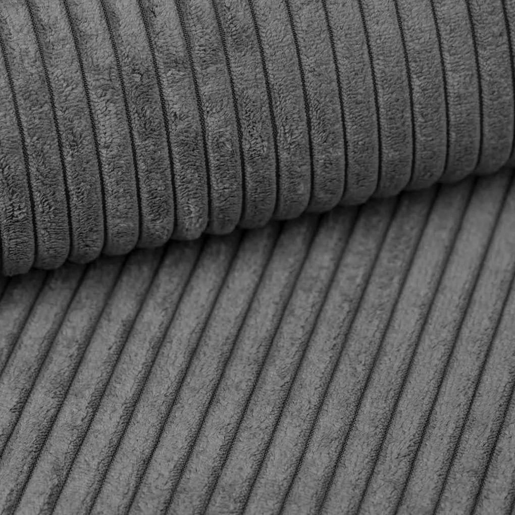 Sivá rohová pohovka SMART COSARO, obojstranná + 2 vankúšiky ZADARMO