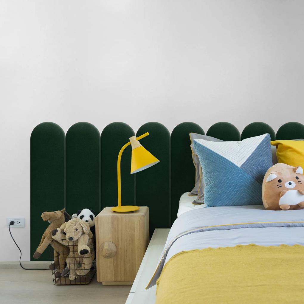 Zástena za posteľ - Oblúk - 20x80cm Farba: Fľaškovo zelená, Rozmer: 20x80