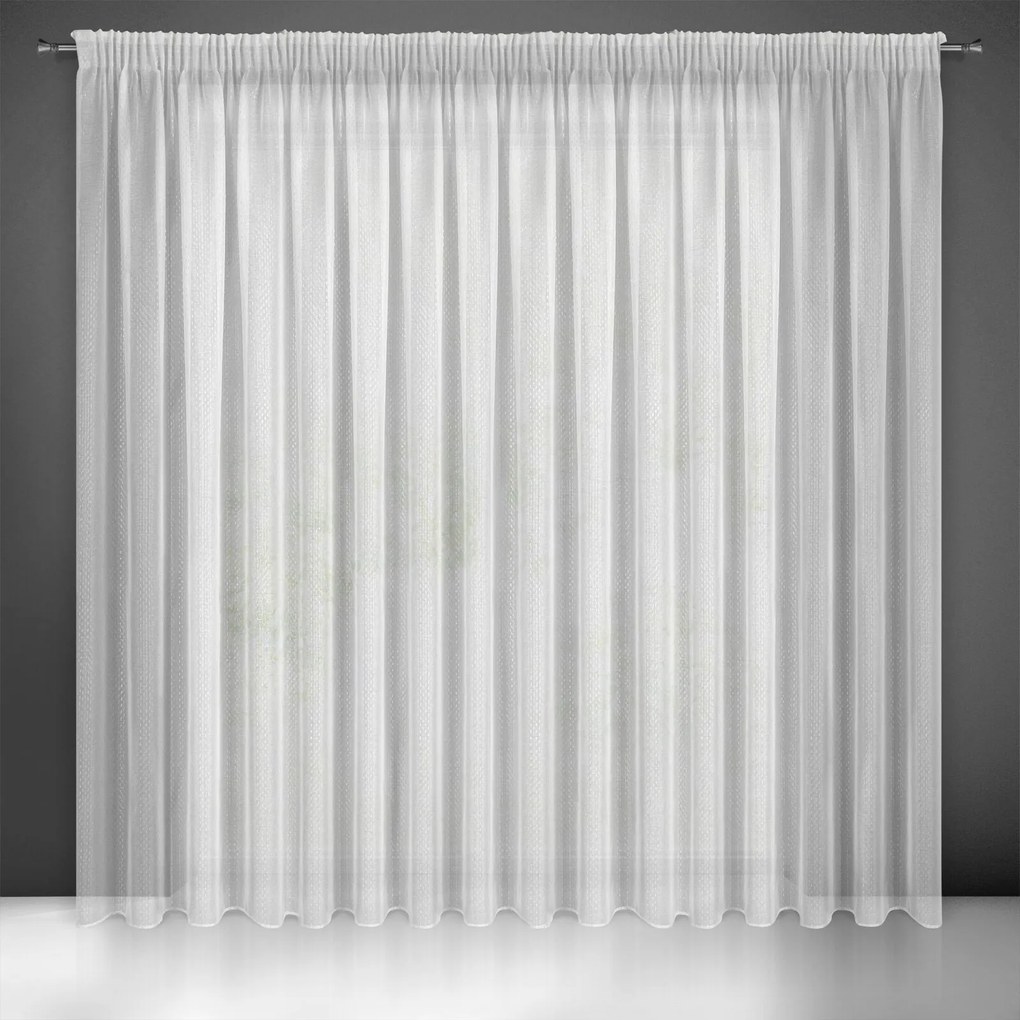 ZÁCLONA NA PÁSKE LOARA 300X270 CM BIELA