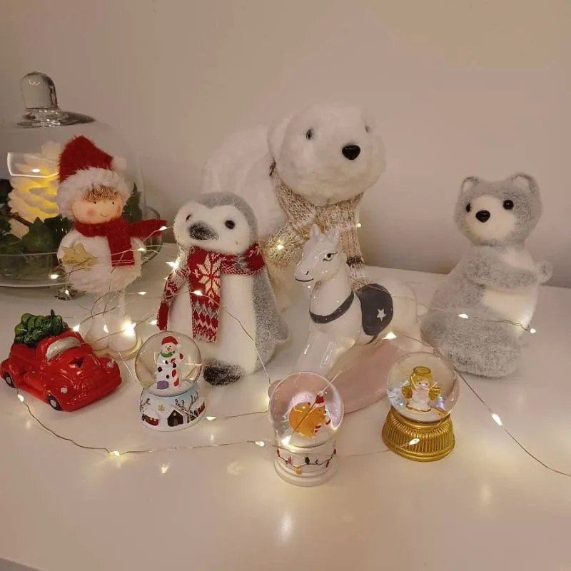 DECOLED Medvídek, 30 x 11 x 20 cm, bílý