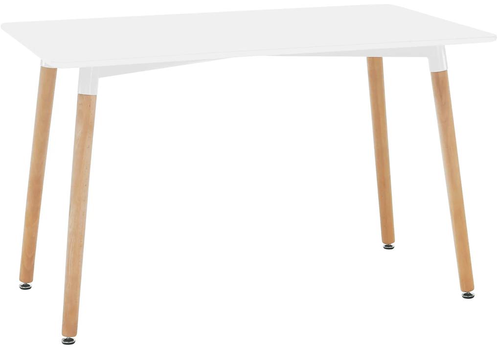 Jedálenský stôl Dirrax 4 (biela + buk) (pre 4 osoby). Vlastná spoľahlivá doprava až k Vám domov. 1034647