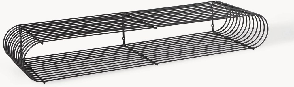 Kovová nástenná polica Curva, Š 80 cm