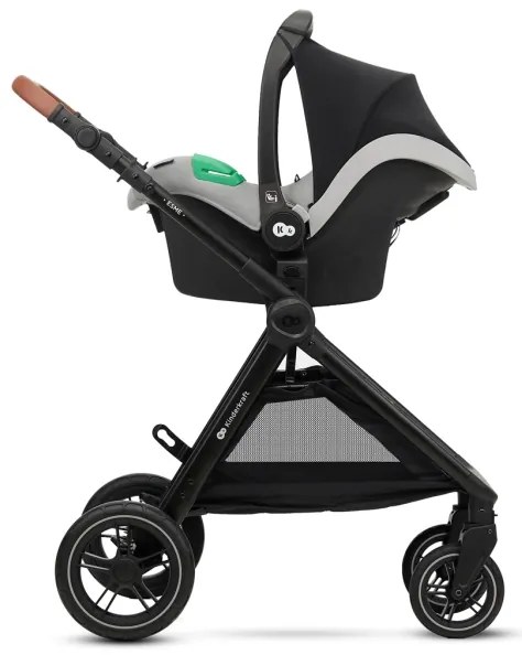 KINDERKRAFT - Kombinovaný kočík 3v1 ESME Moonlight grey + autosedačka MINK PRO