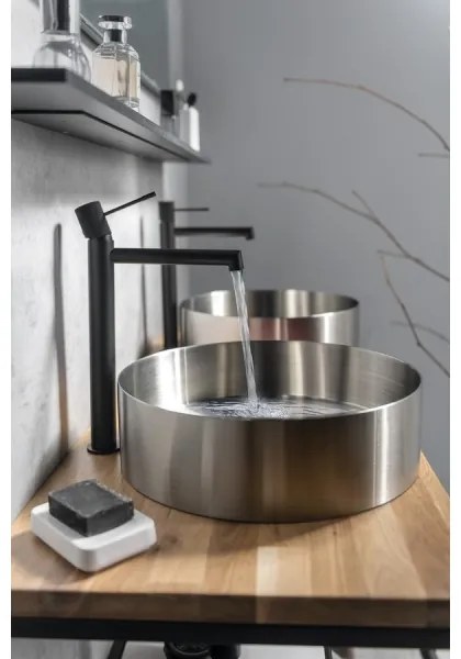 Sapho - Umývadlová batéria SOLARIS 32 cm matná čierna