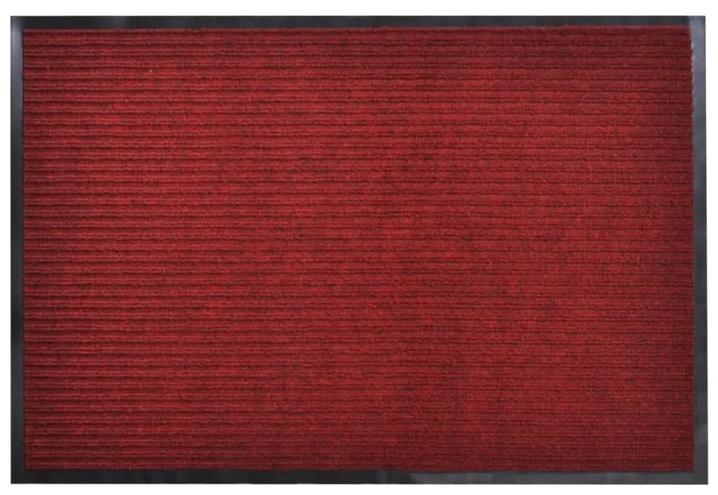 vidaXL Červená PVC rohožka 90 x 120 cm