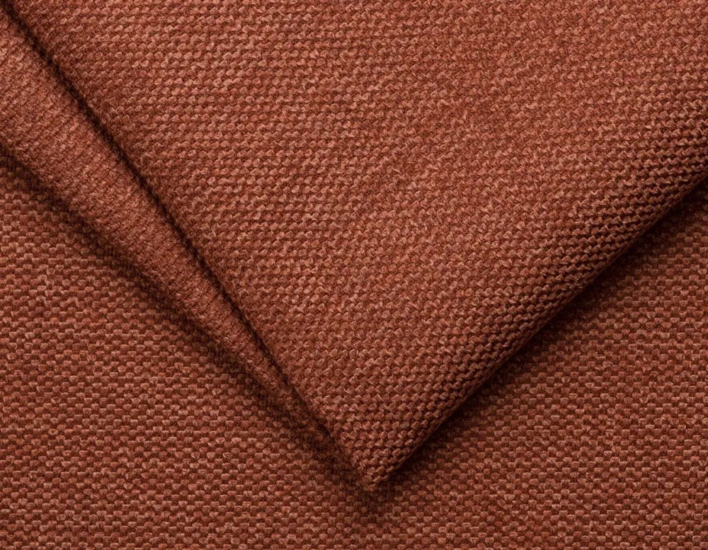 Rohová sedacia súprava Scala, hrdzavá látka, pravý roh