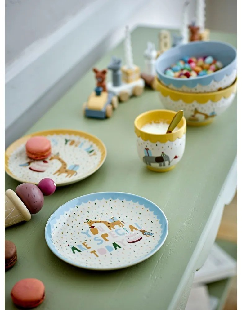 Žltá/krémová detská miska z kameniny ø 13,5 cm Celebrate – Bloomingville Mini