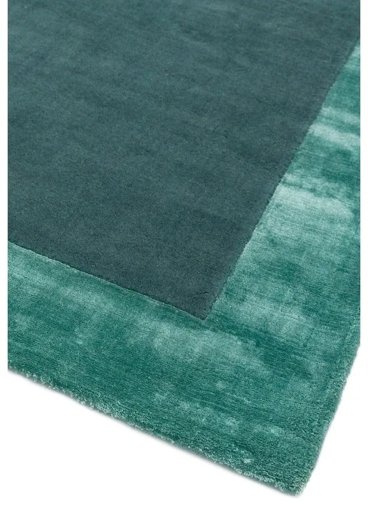 Ručne tkaný koberec s prímesou vlny v petrolejovej farbe 160x230 cm Ascot – Asiatic Carpets