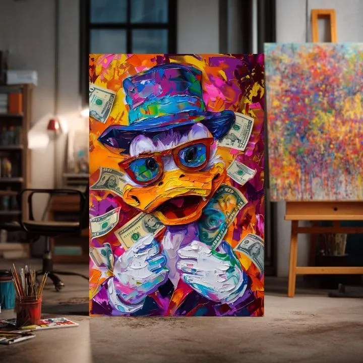 Obraz Money Duck | Talianske plátno