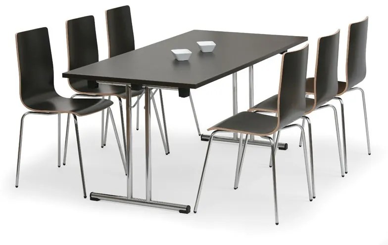 Skladací konferenčný stôl FOLD, 1400x690 mm, wenge