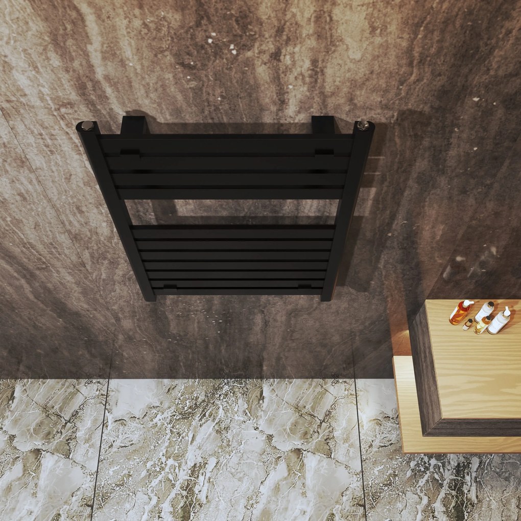 Gamma Artic, vykurovacie teleso 600x800 mm, 382 W, čierna matná, GMA-ARCT-8060-BK