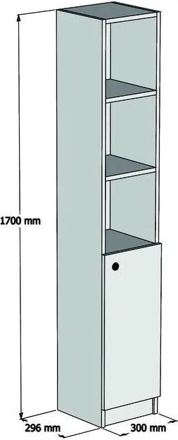 Kúpeľňová skrinka Trend - White