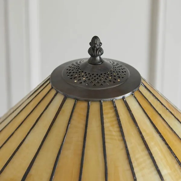 Endon 64192 - Stojacia lampa Tiffany JAMELIA 2×E27/60W/230V Ø 50 cm