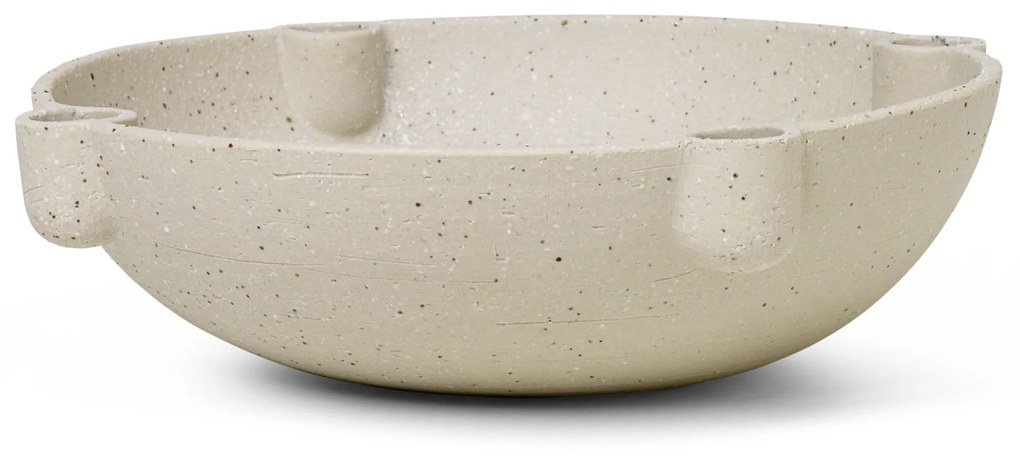 Ferm Living Adventný svietnik Ceramic Light Grey