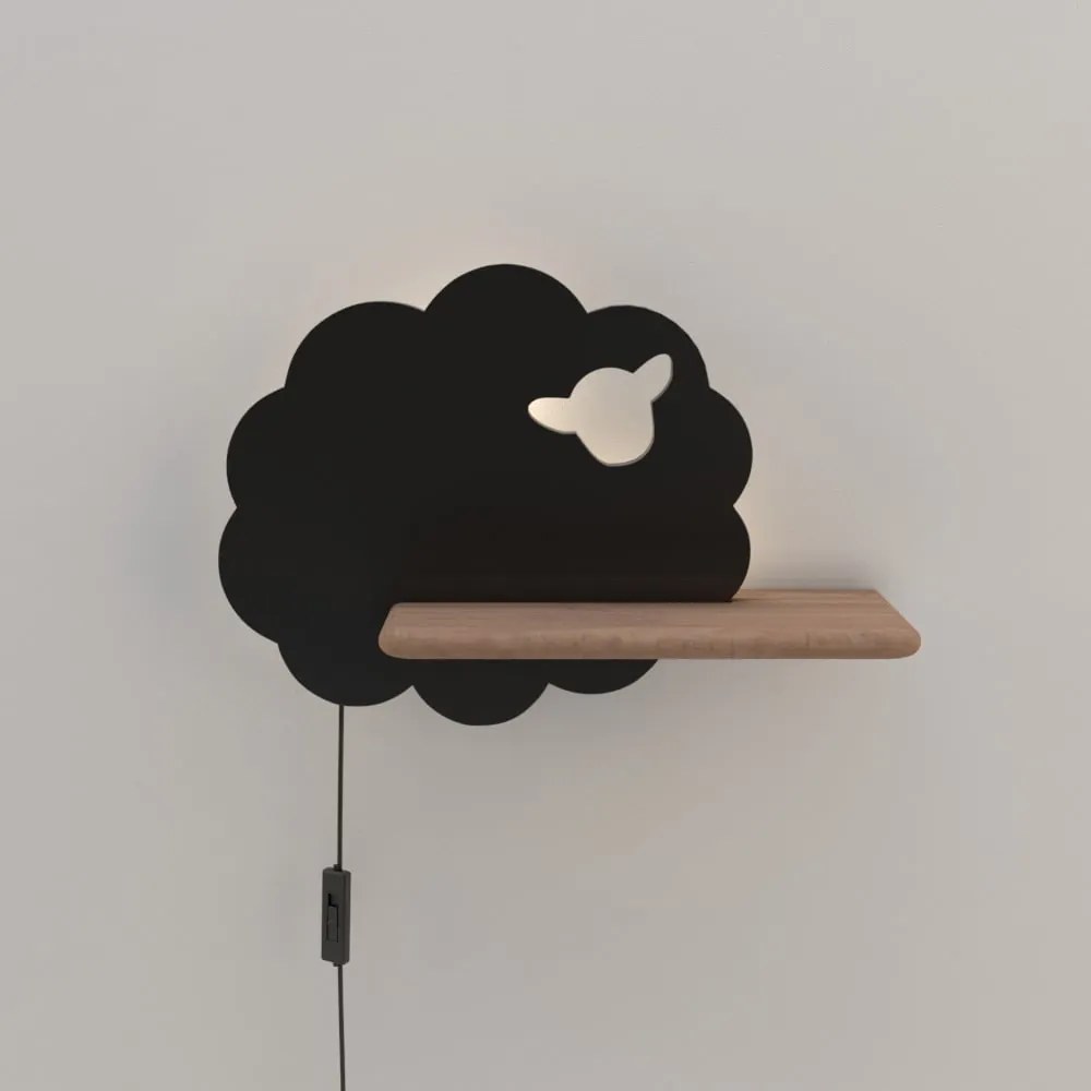 Čierne detské svietidlo Sheep - Candellux Lighting
