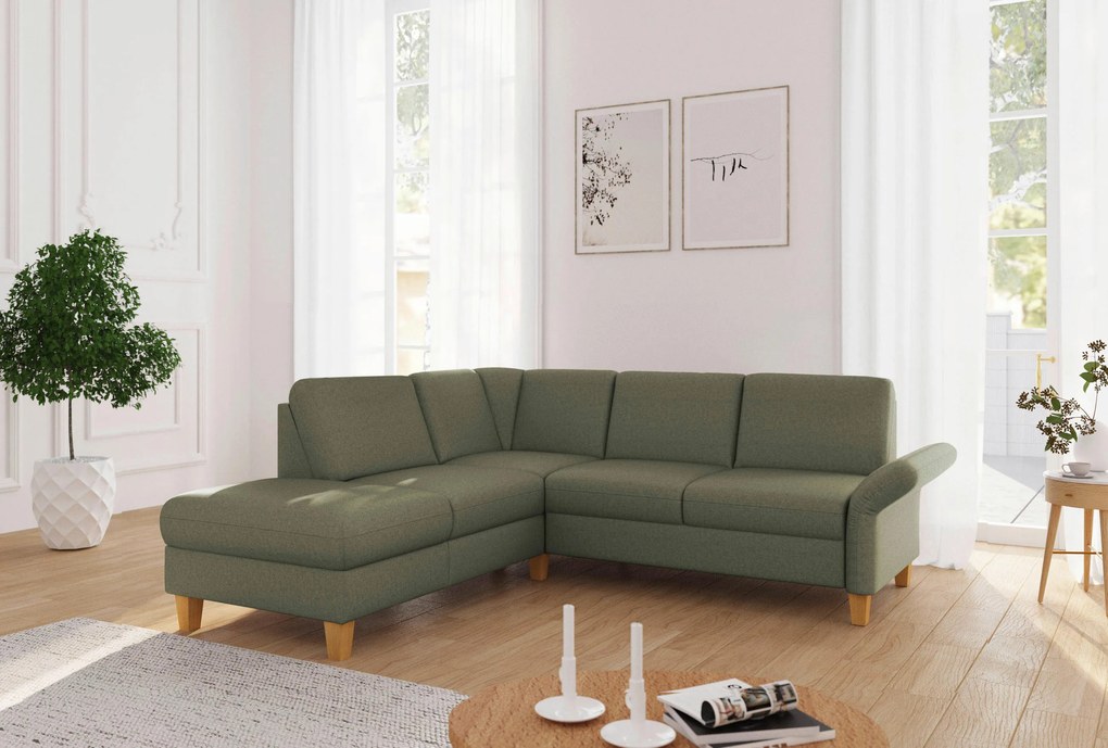 XXXLutz ROHOVÁ SEDAČKA, textil, olivovozelená Sit & More - Sedačky - 000144016162