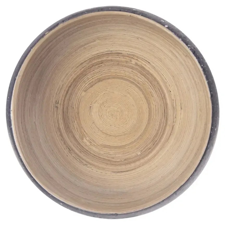 Orion Servírovacia miska točený bambus sivá pr. 14 cm, 14 cm