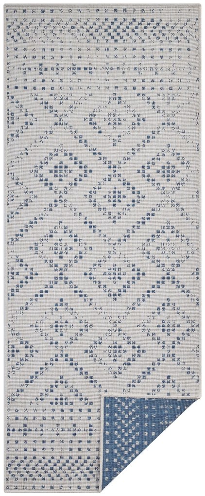 Mujkoberec Original Kusový koberec Mujkoberec Original Nora 105006 Blue Creme – na von aj na doma - 80x200 cm