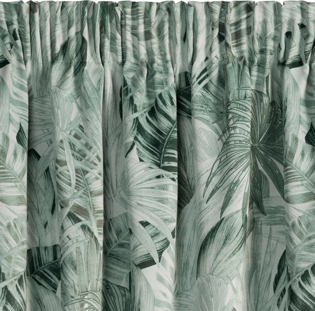 ZATEMŇOVACÍ ZÁVES NA PÁSKE NINA 140X270 CM LISTY