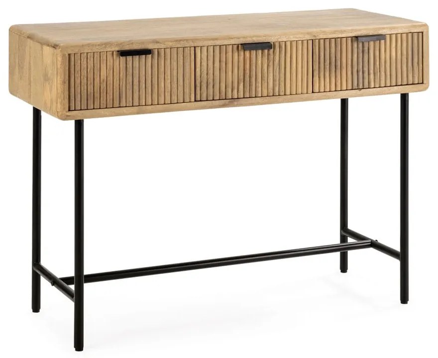 Konzolový stolík z mangového dreva v prírodnej farbe 38x100 cm Mundra – MOME
