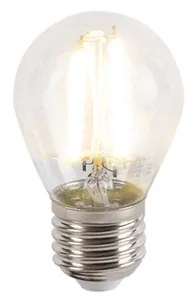 Inteligentná nástenná lampa oceľ s tienidlom krémovo bielej farby vrátane Wifi P45 - Bergamo