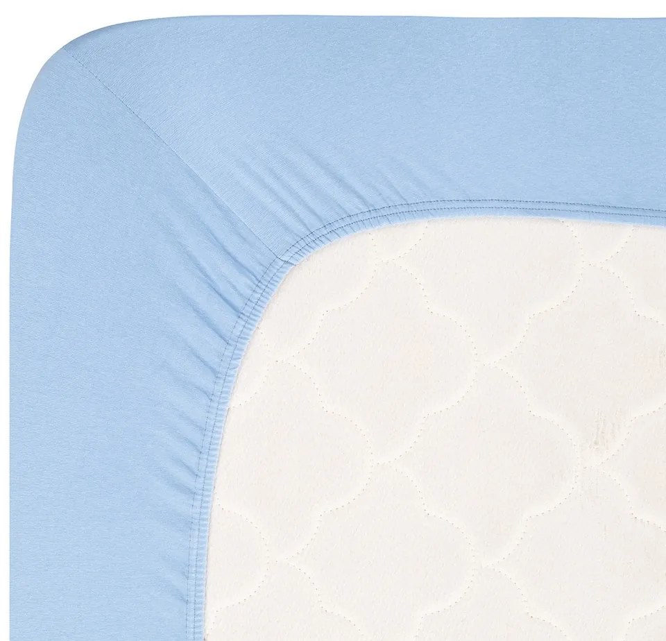 4Home jersey prestieradlo Luxury modrá, 90 x 200 cm