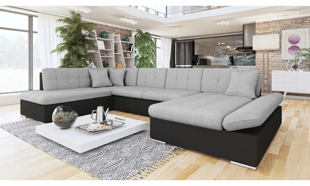 Rohová sedačka Genero, Dostupné poťahy: Utario velvet 2951 + Utario velvet 2951 + Senegal 823, Strana: Ľavá - U