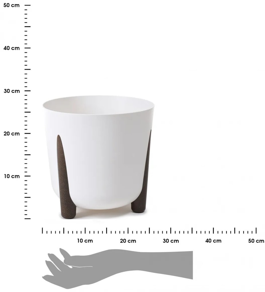 Kvetináč MOSS ECO I 26 cm biely