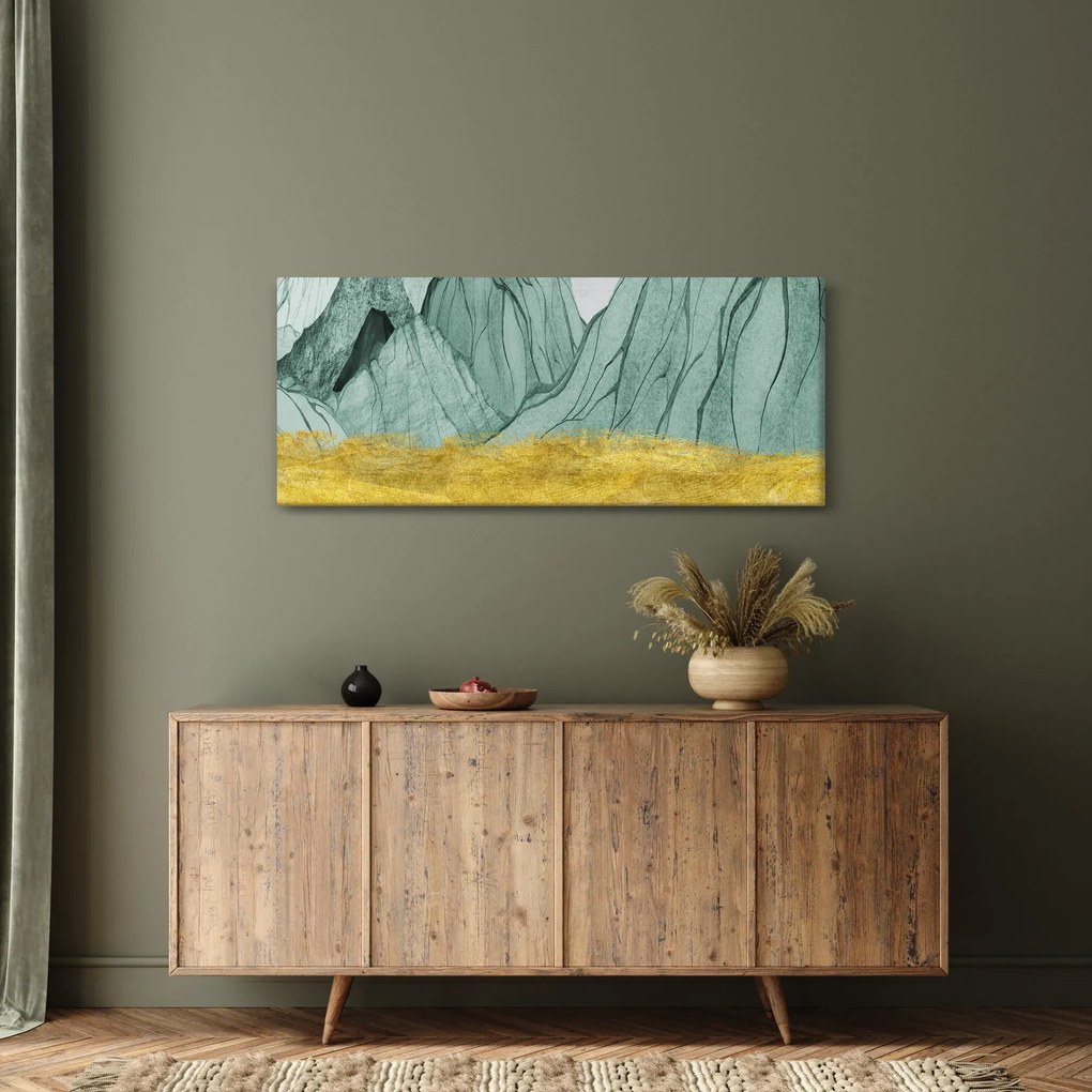 Obraz - Smaragdové hory N⁰1 (120x50 cm)