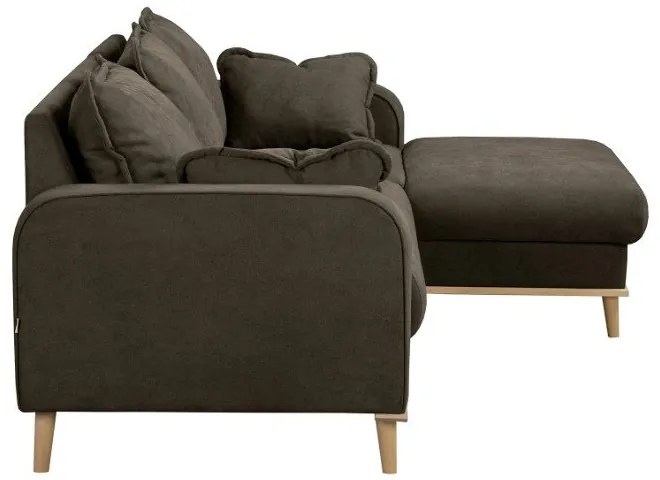 Hnedá rohová pohovka (pravý roh) Beata - Ropez