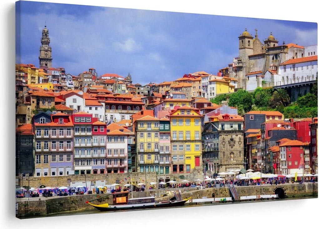Obraz - Ribeira, Portugalsko (90x60 cm)