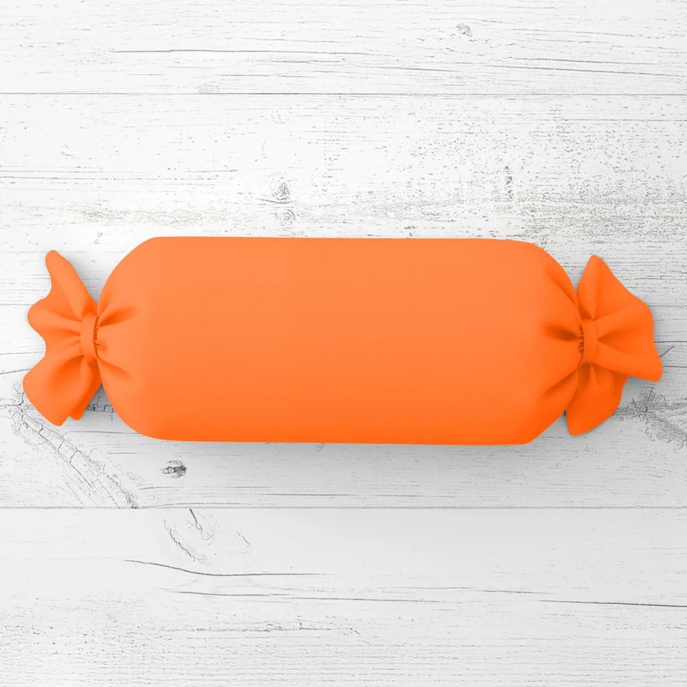 Biante Vankúš valec bonbon Rongo RG-035 Oranžový 15x40 cm