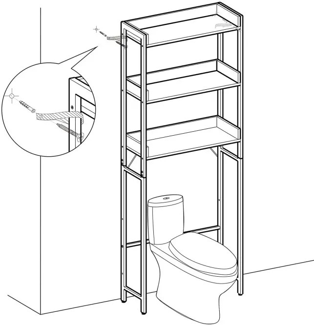 Polica s priestorom BTS002B01