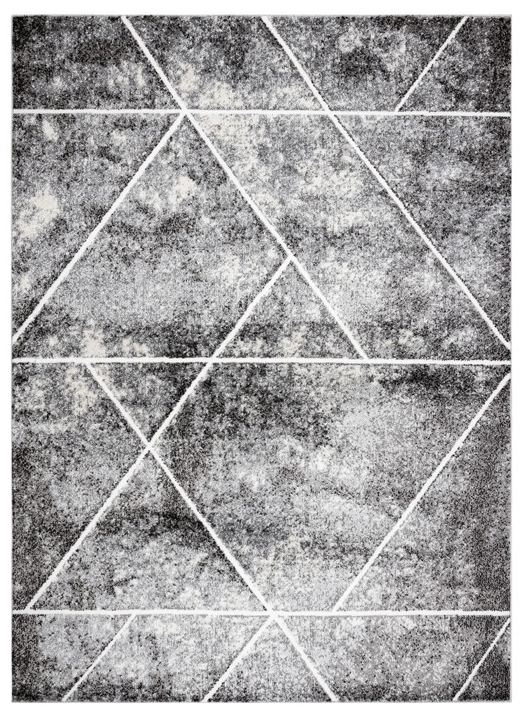 Koberec MATEO 8031/644 Trojuholníkový vzor, sivý