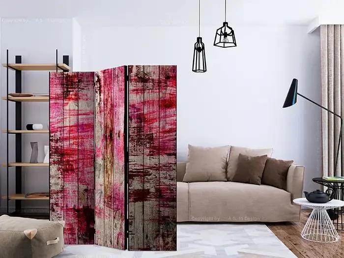 Paraván - Abstract Wood [Room Dividers] Veľkosť: 135x172, Verzia: Jednostranný