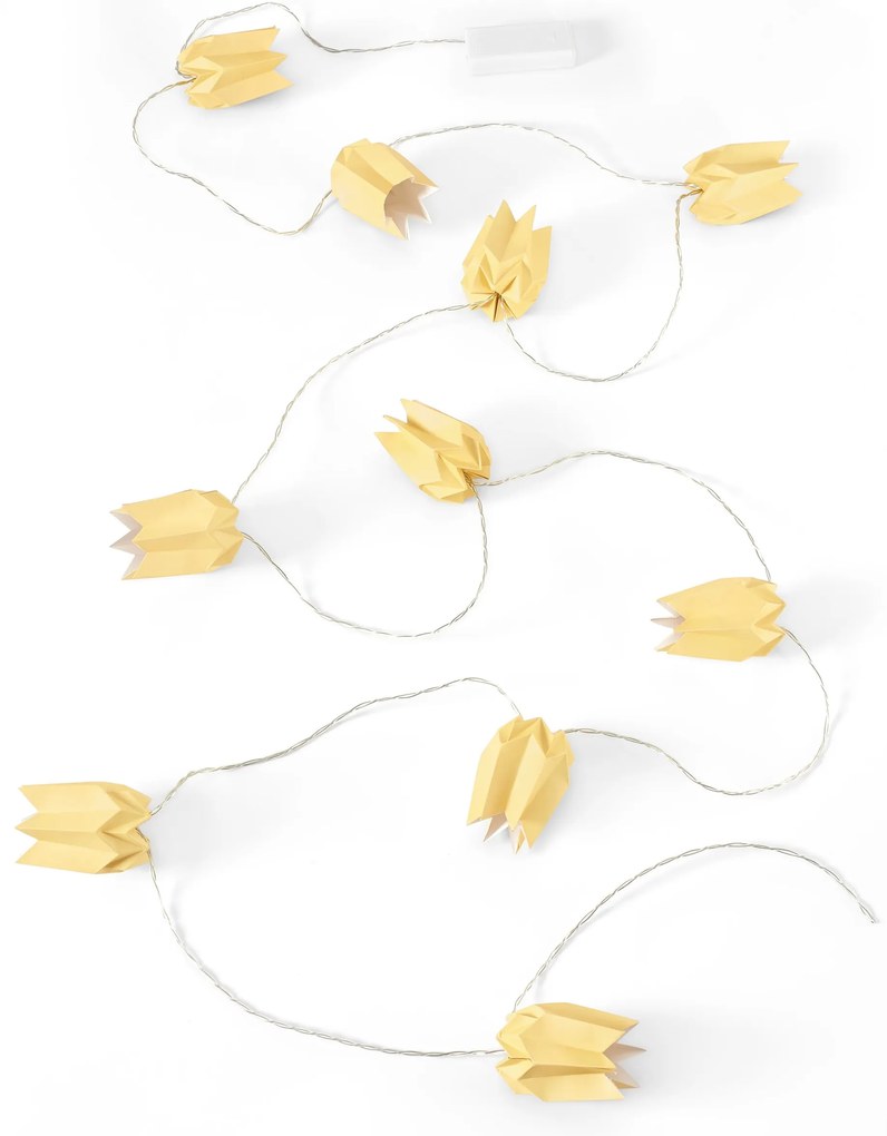 Papierová svetelná reťaz s LED
