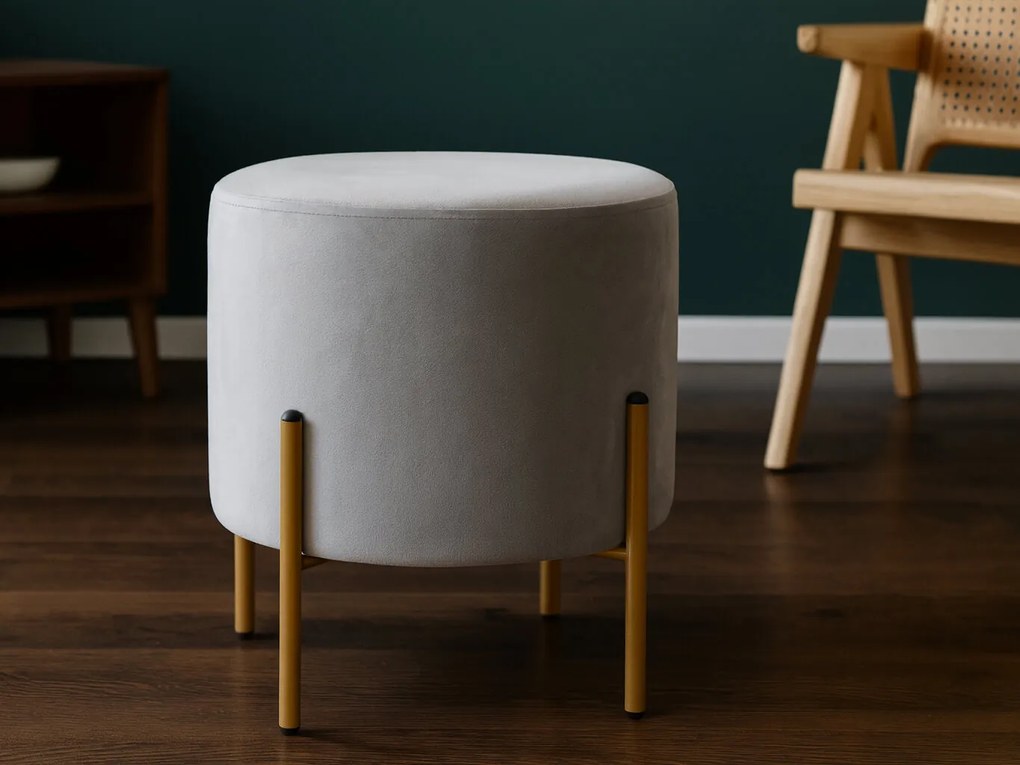 CH Taburetka na nožičkách Star - sivá