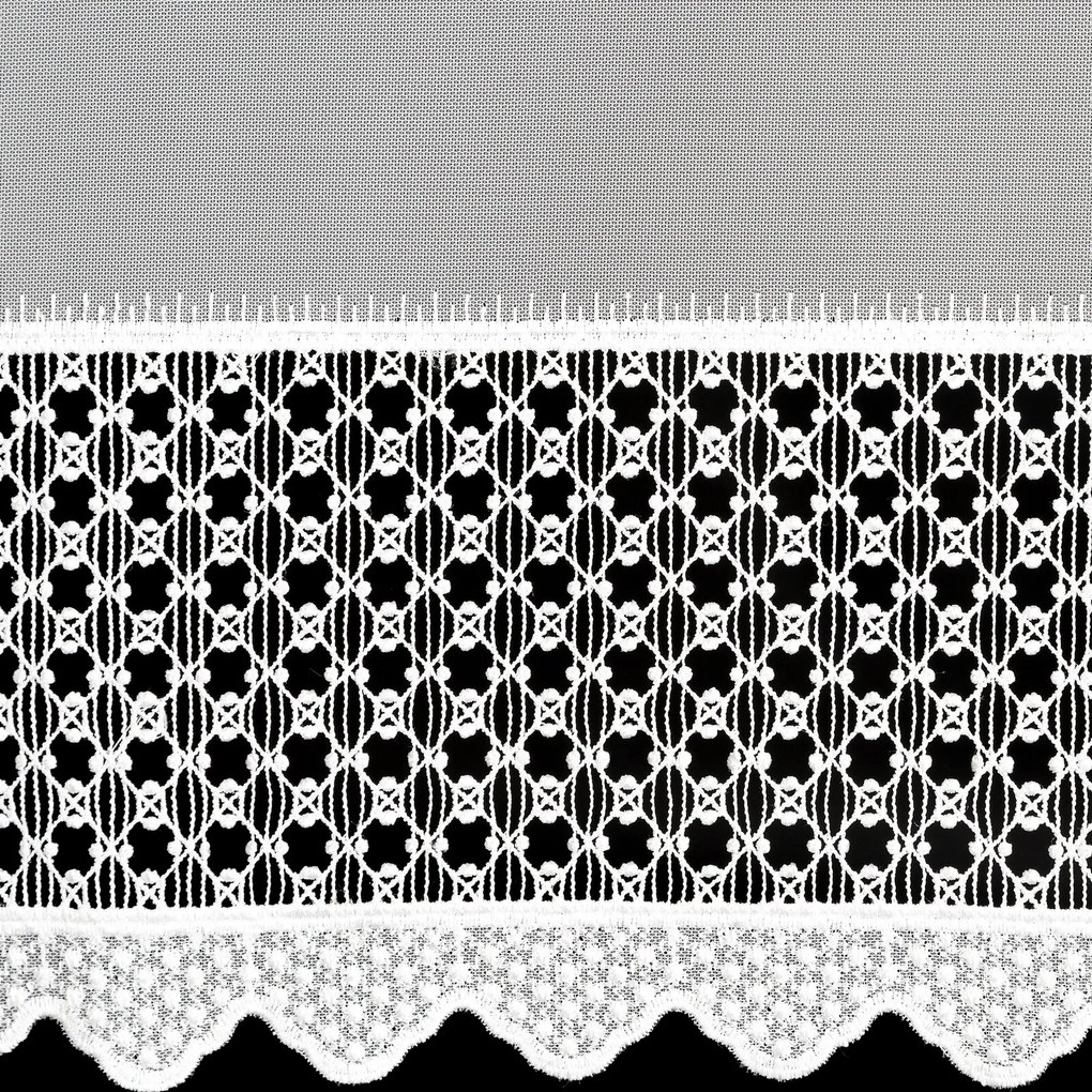 ZÁCLONA NA PÁSKE KATRINA 350X150 CM BIELA