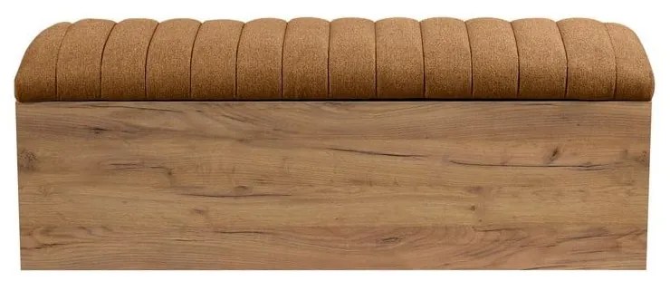 Lavica v oranžovej a prírodnej farbe Oceane – Bobochic Paris