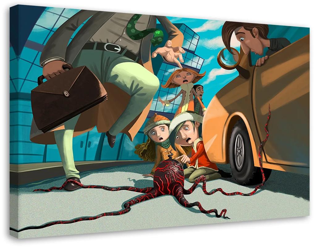 Gario Obraz na plátne Magická chobotnica v meste - Gustavo Gabriel San Martin Rozmery: 60 x 40 cm