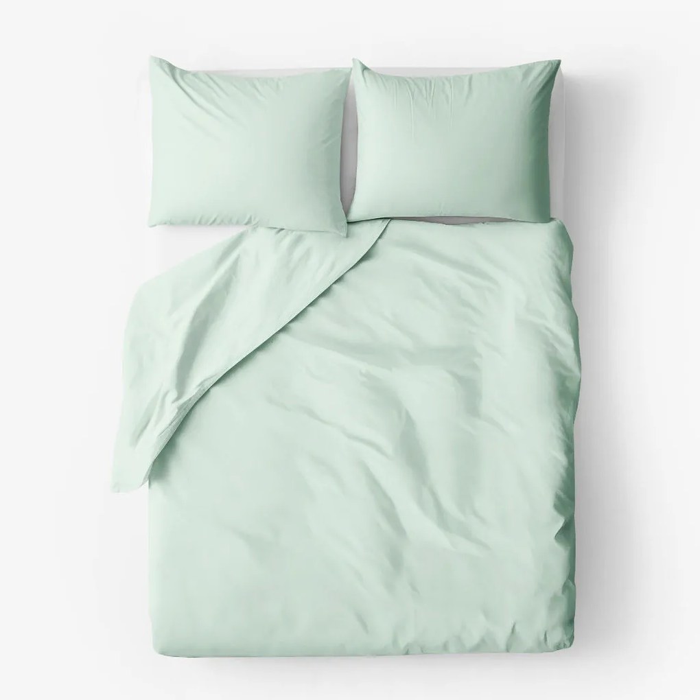 Goldea bavlnené posteľné obliečky - svetlo mätové 140 x 220 a 70 x 90 cm