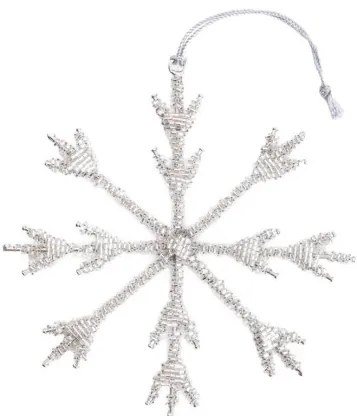 Vianočná ozdoba DIAME strieborná snehová vločka 710490