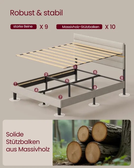 Manželská posteľ 140 cm RMB504LH01